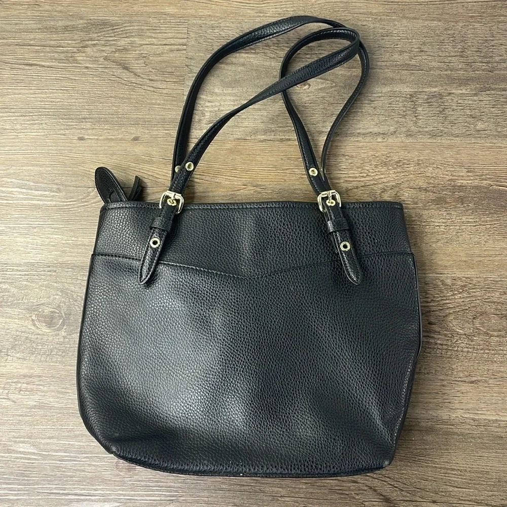 Ann Klein Women’s Black Structured Tote Bag, Shoulder Bag